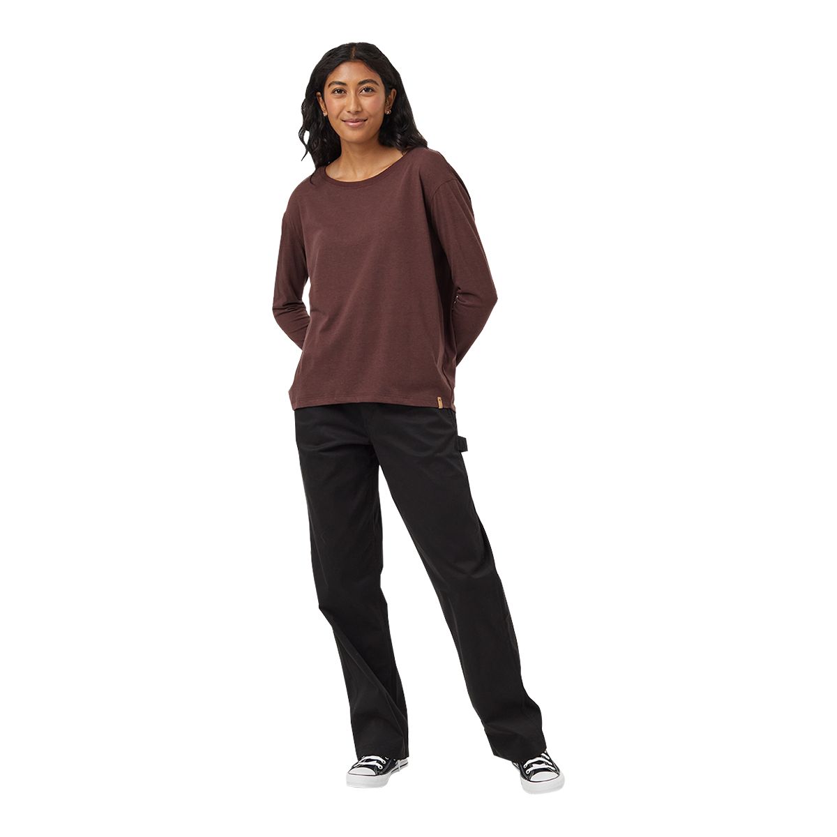 tentree Women's TreeBlend Hi Low Long Sleeve T Shirt