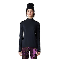 Mountain Hardwear Women's Butter Up Mock Neck Top Front_Flat