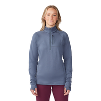 Mountain Hardwear Women's Glacial Trail™ Half Zip Long Sleeve Top Front_Flat