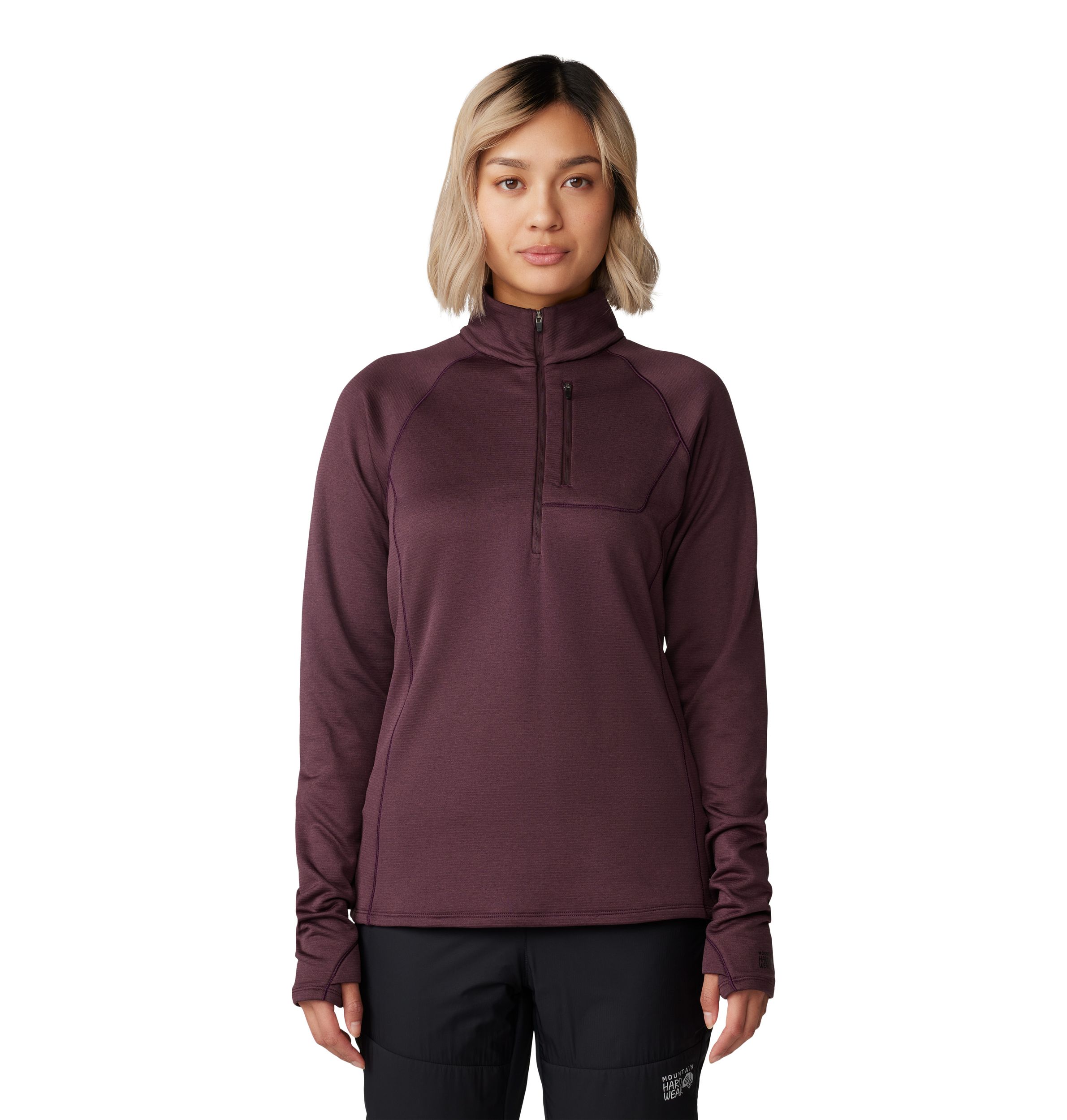 Mountain Hardwear Women's Glacial Trail™ Half Zip Long Sleeve Top