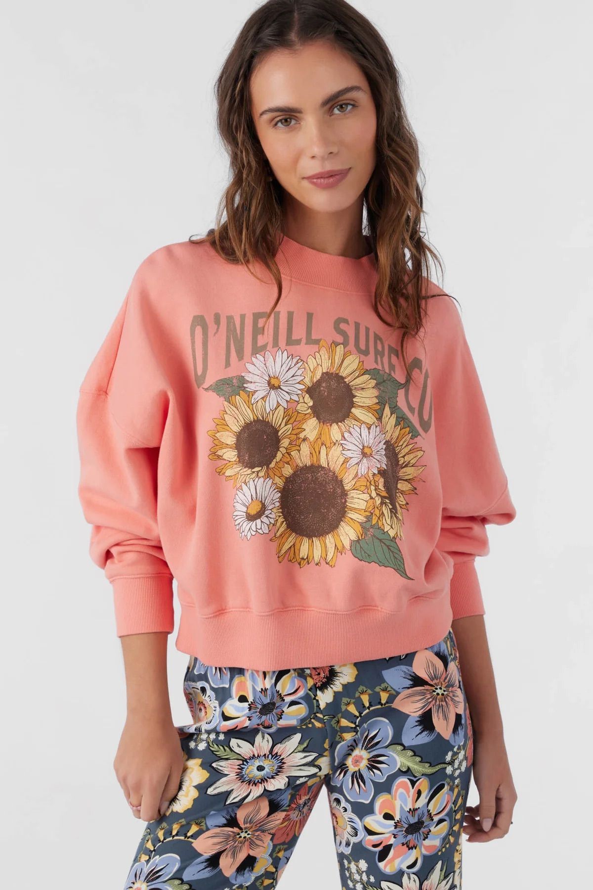 O'Neill Women's Moment Crop Crewneck Fleece Sweatshirt