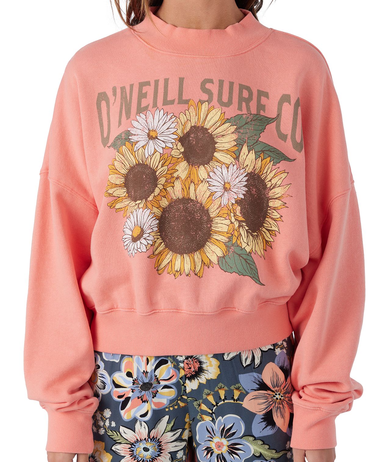 O'Neill Women's Moment Crop Crewneck Fleece Sweatshirt