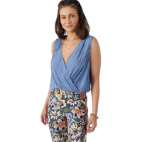 O'Neill Women's Ashlee Woven Tank Front_Flat