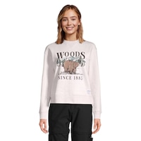 Woods Women's Lawson Bear Sweatshirt Front_Flat