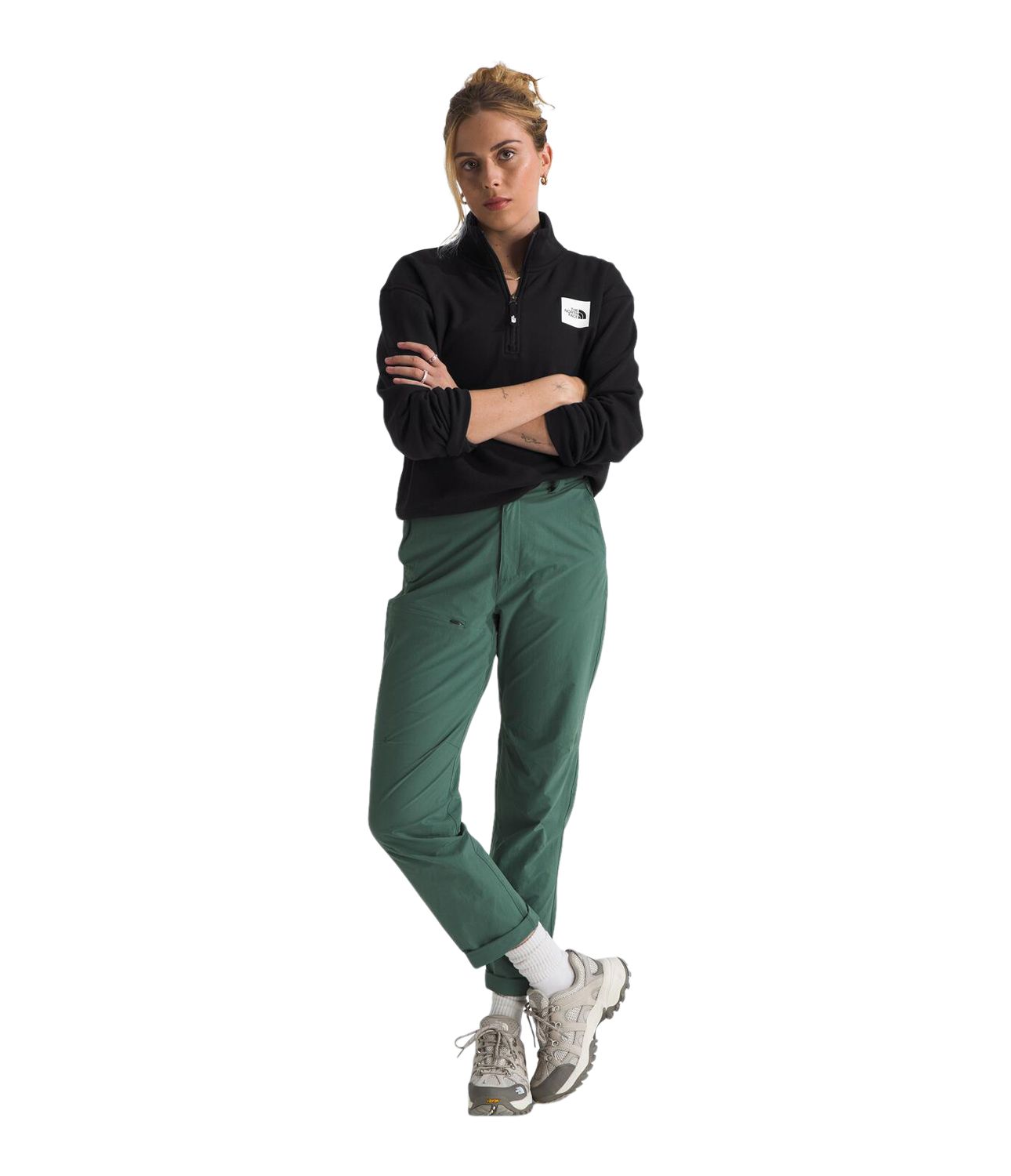 The North Face Women's Box Half Dome Quarter Zip Long Sleeve Top