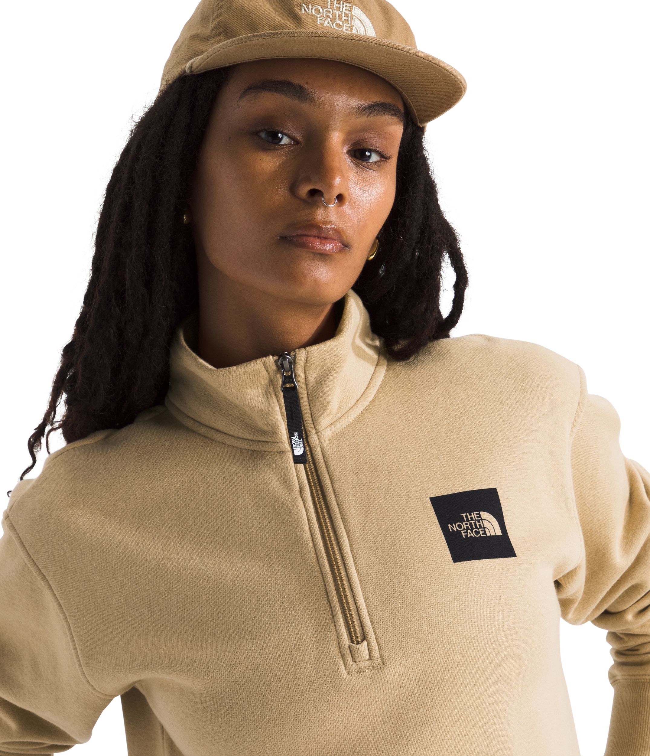 The North Face Women's Box Half Dome Quarter Zip Long Sleeve Top