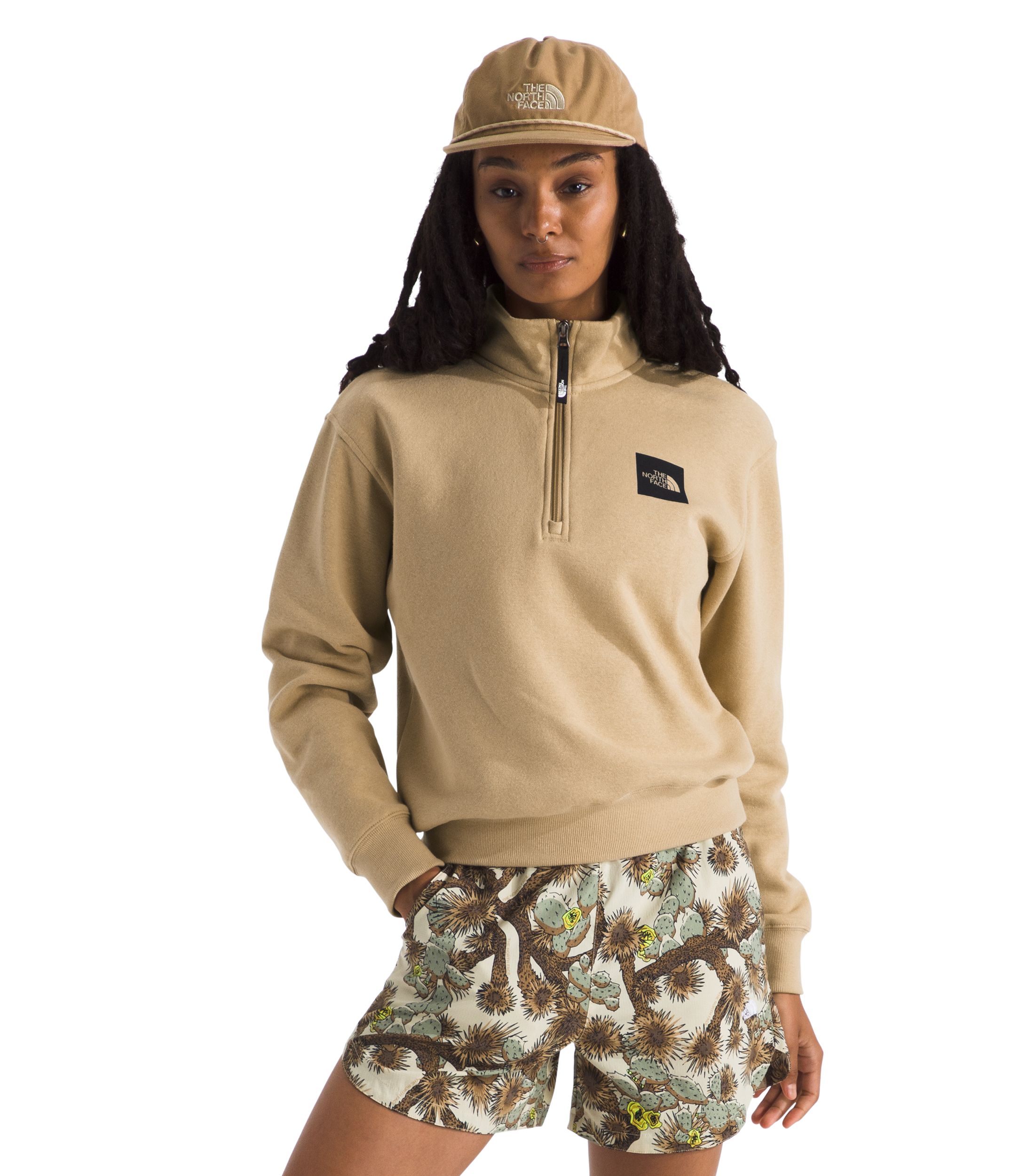 The North Face Women's Box Half Dome Quarter Zip Long Sleeve Top