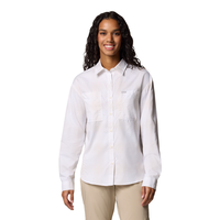 Columbia Women's Silver Ridge Utility Pattern Long Sleeve Shirt Front_Flat