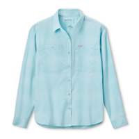 Columbia Women's Silver Ridge Utility Pattern Long Sleeve Shirt Front_Flat