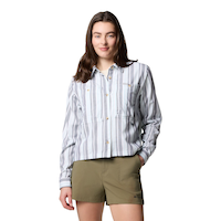 Columbia Women's Brea Falls™ Woven PTN Long Sleeve Shirt Front_Flat