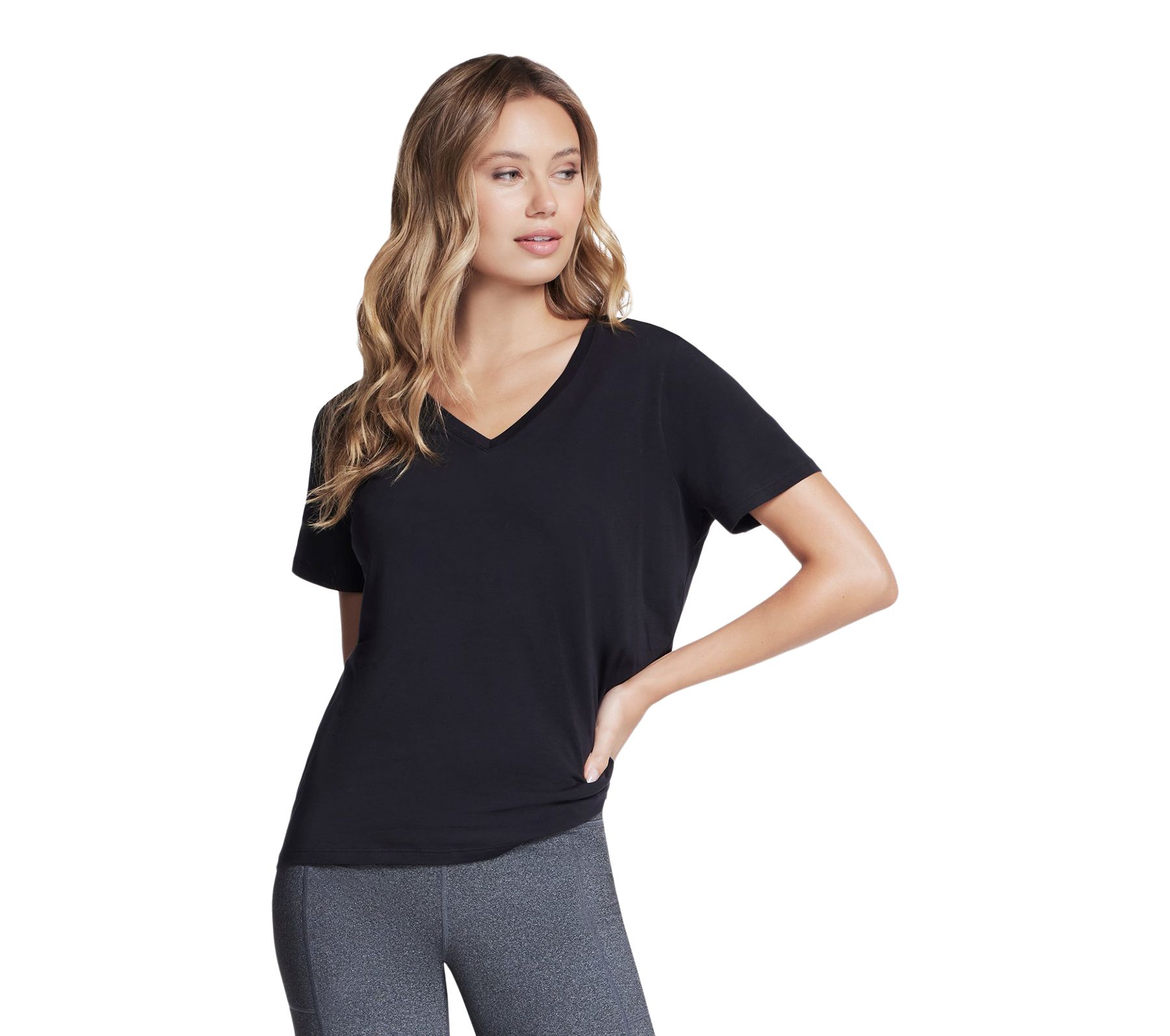 Skechers Women's Pima V-Neck T Shirt