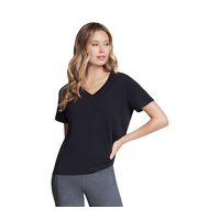 Skechers Women's Pima V-Neck T Shirt Front_Flat
