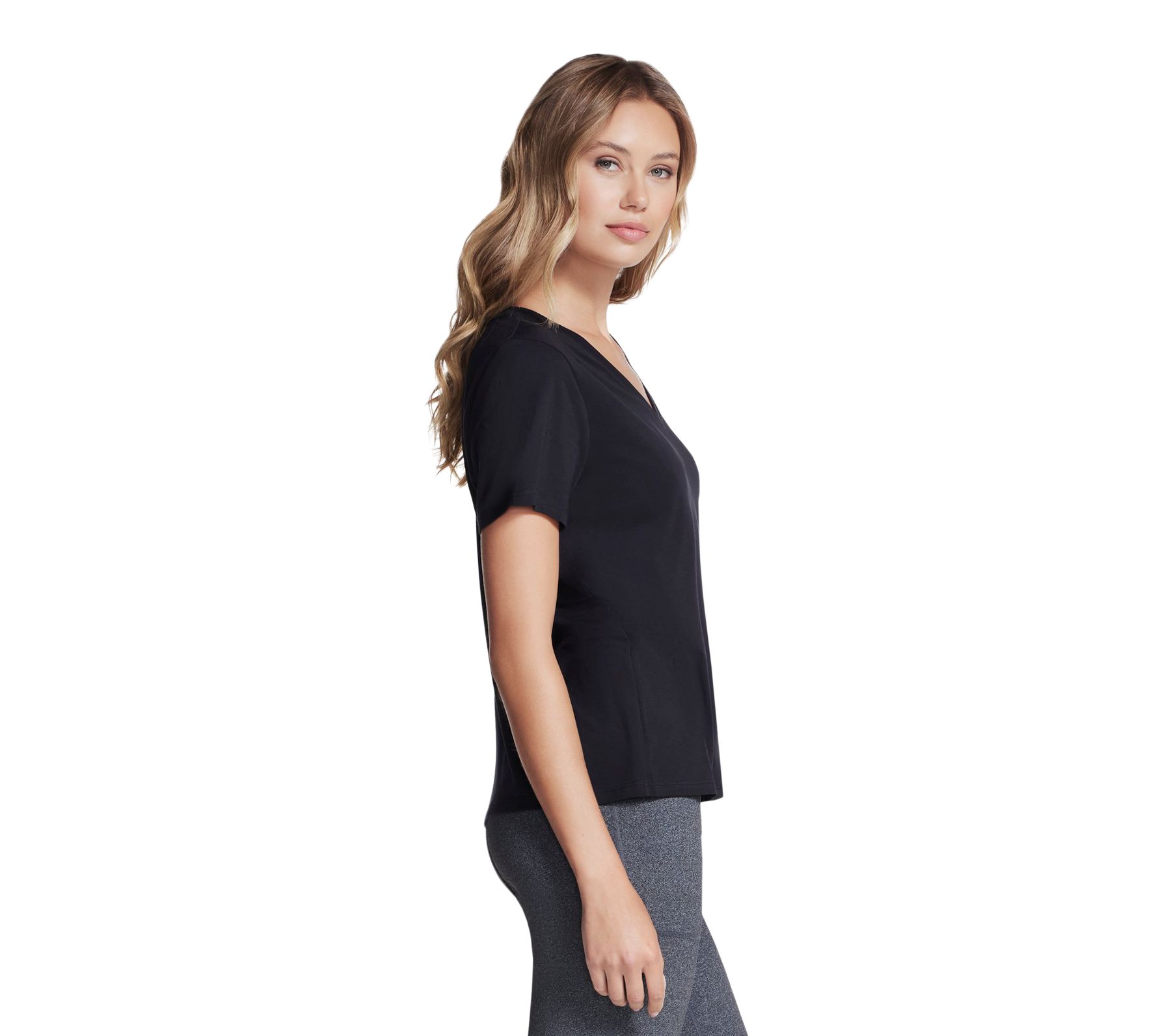 Skechers Women's Pima V-Neck T Shirt