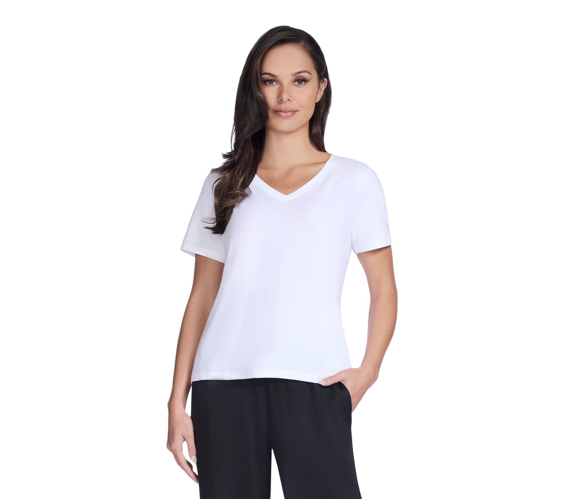 Skechers Women's Pima V-Neck T Shirt