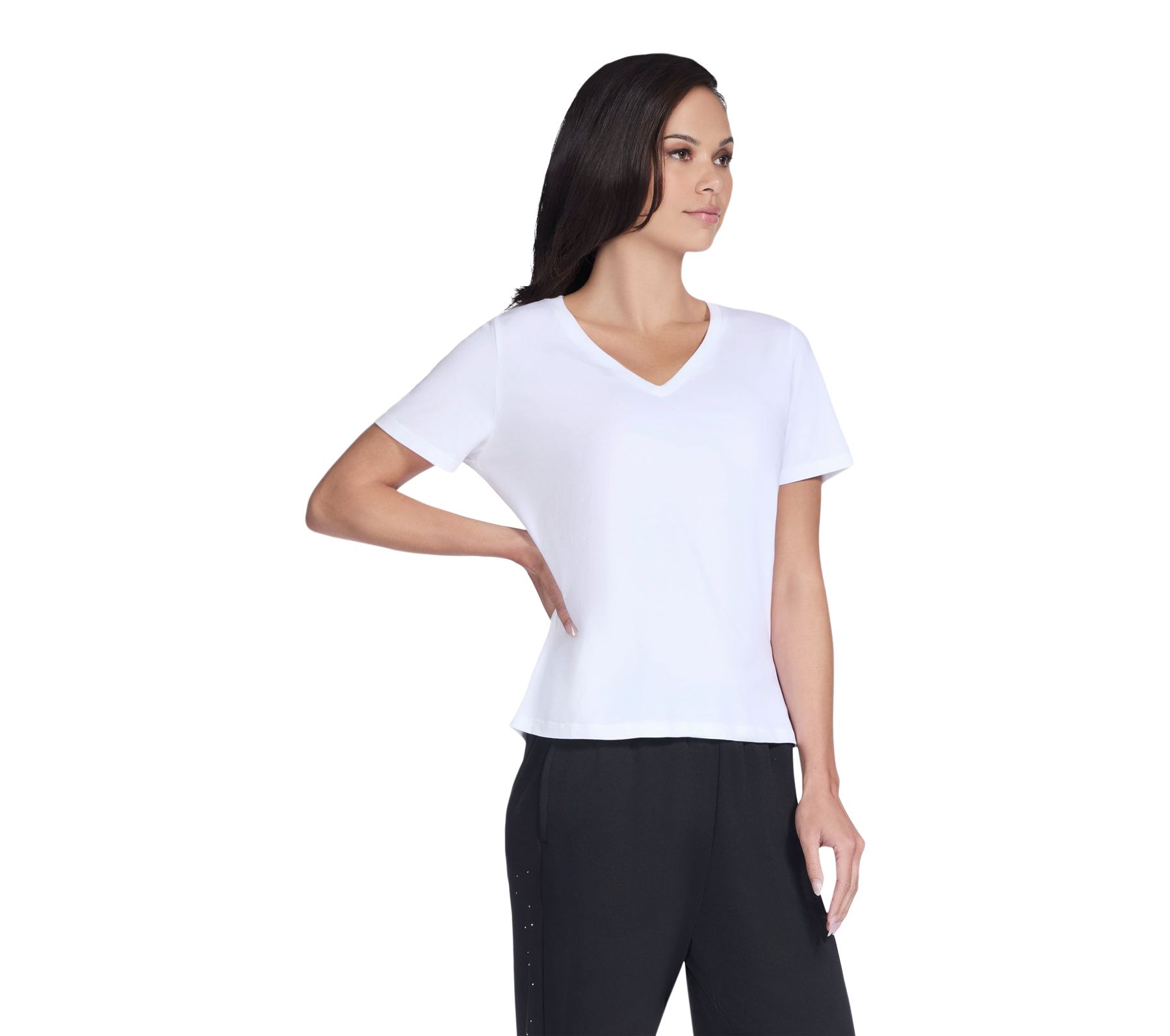 Skechers Women's Pima V-Neck T Shirt