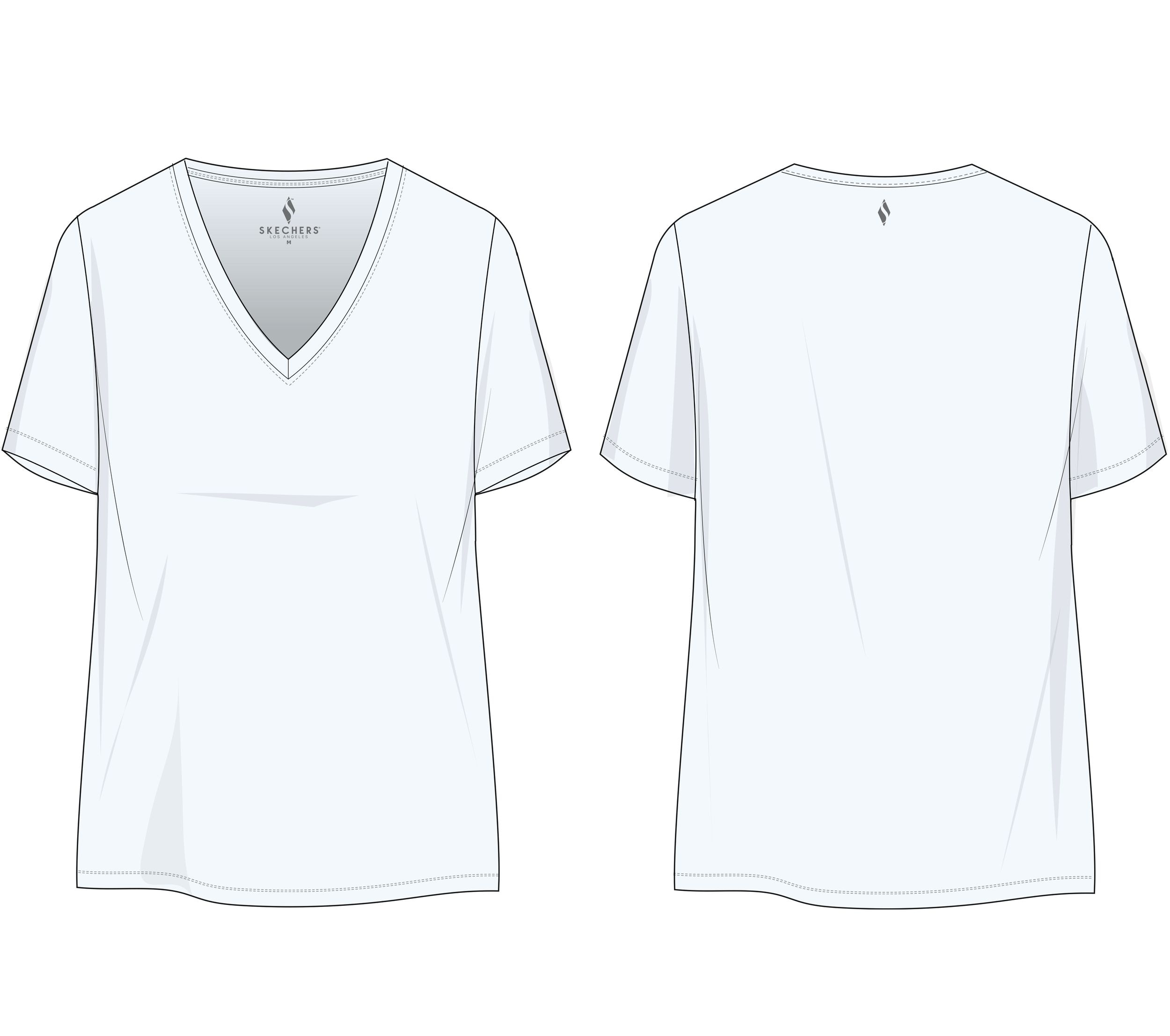 Skechers Women's Pima V-Neck T Shirt