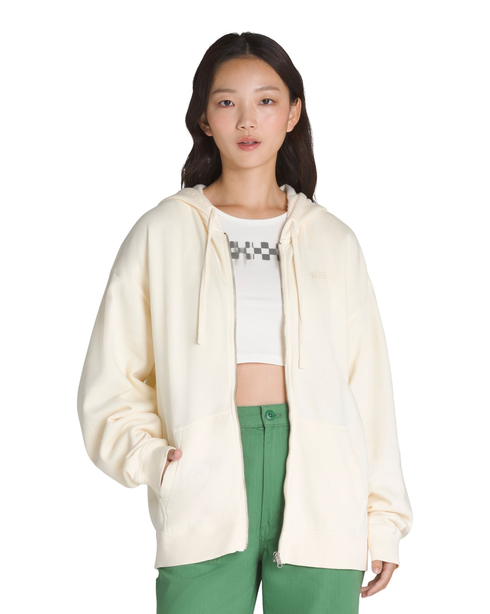 Vans Women's Everyday Oversized Full Zip Hoodie