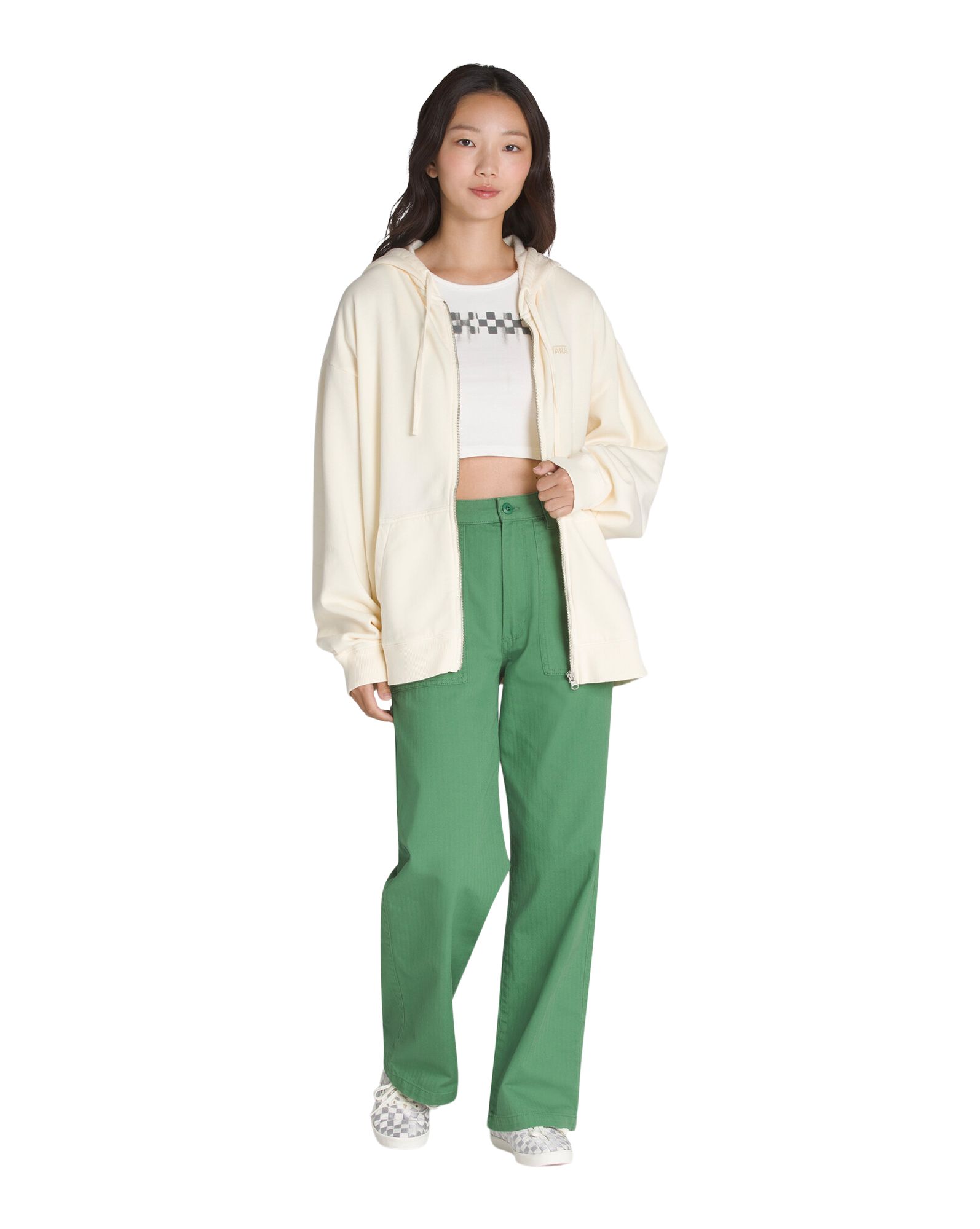 Vans Women's Everyday Oversized Full Zip Hoodie