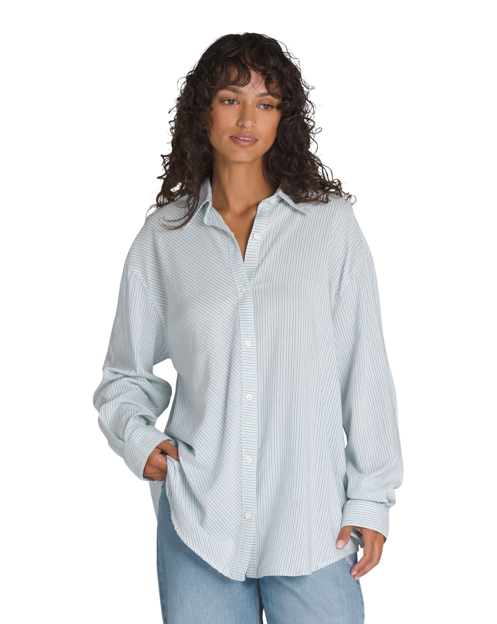 Vans Women's Gillian Striped Long Sleeve Shirt