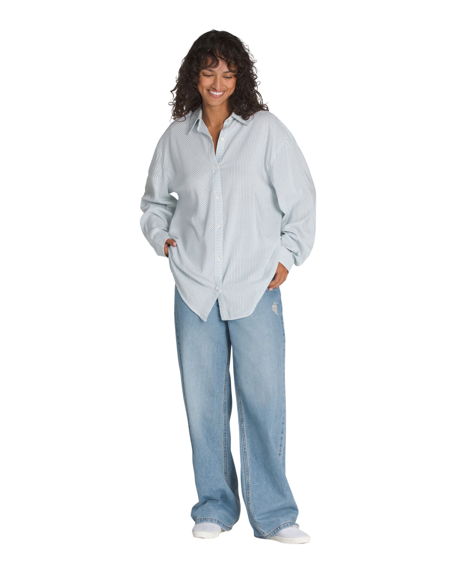 Vans Women's Gillian Striped Long Sleeve Shirt