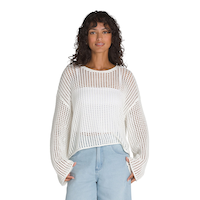 Vans Women's Mila Open Knit Sweatshirt Front_Flat