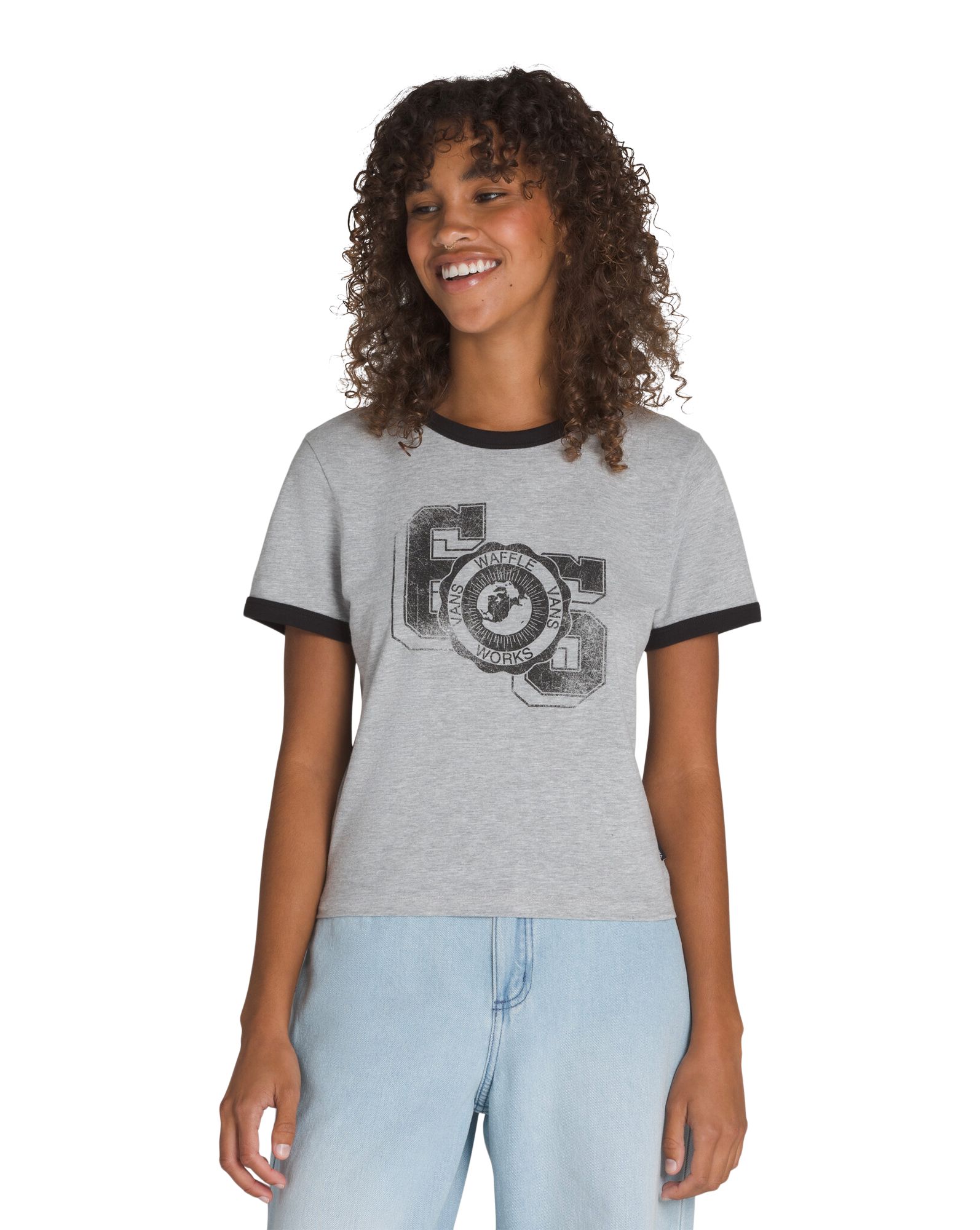 Vans Women's Campus Tour Ringer T Shirt