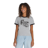 Vans Women's Campus Tour Ringer T Shirt Front_Flat