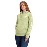 Carhartt Women's Logo Sleeve Hoodie Front_Angled_Left