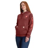 Carhartt Women's Logo Sleeve Hoodie Front_Flat