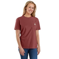 Carhartt Women's Loose Fit Heavyweight Pocket T Shirt Front_Angled_Right