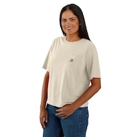 Carhartt Women's TENCEL™ Loose Fit T Shirt Front_Angled_Left