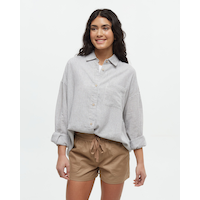 Tentree Women's West End Oversized Long Sleeve Shirt