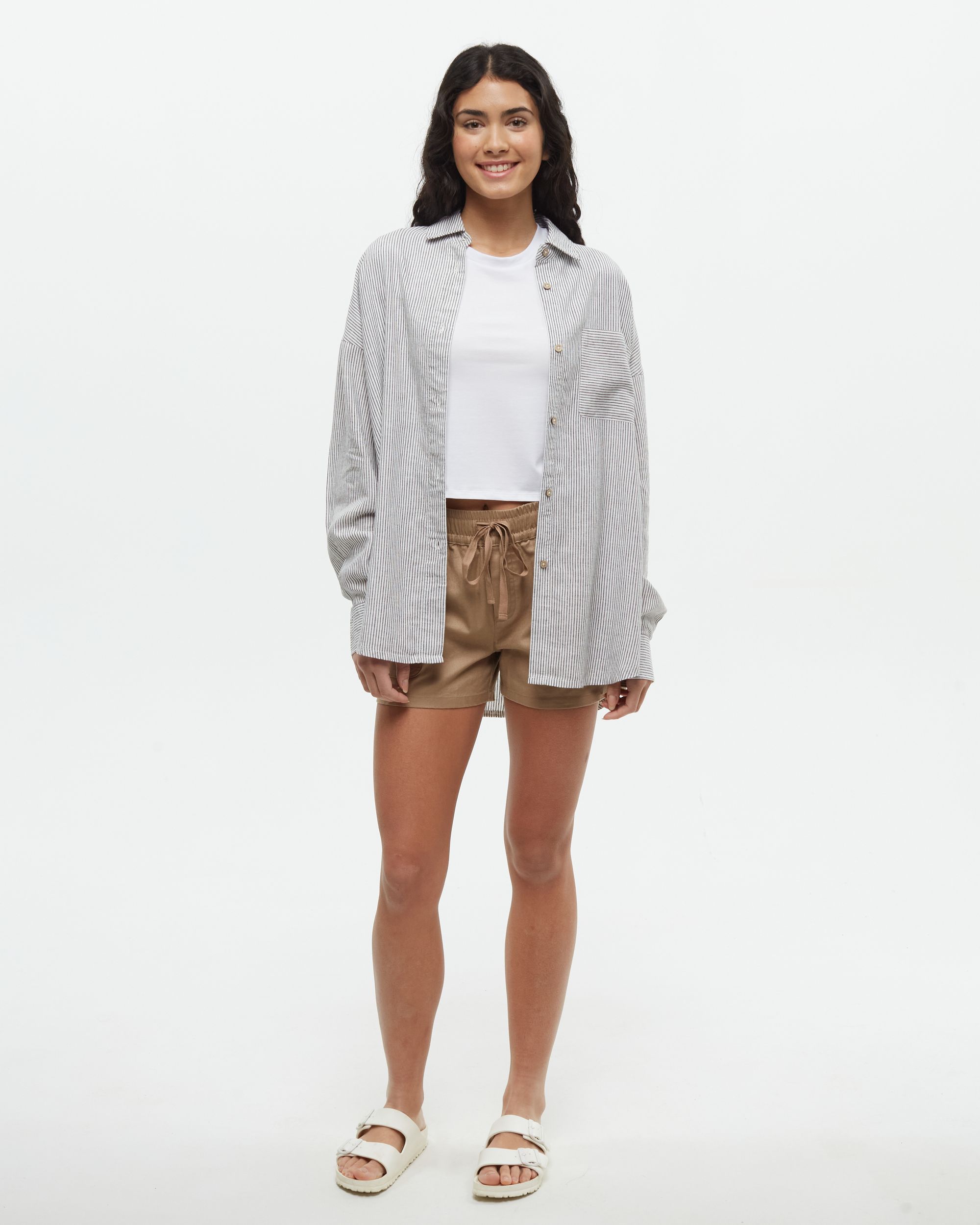Tentree Women's West End Oversized Long Sleeve Shirt