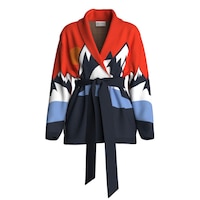 We Norwegians Women's SnowMountain Cardigan Front_Flat