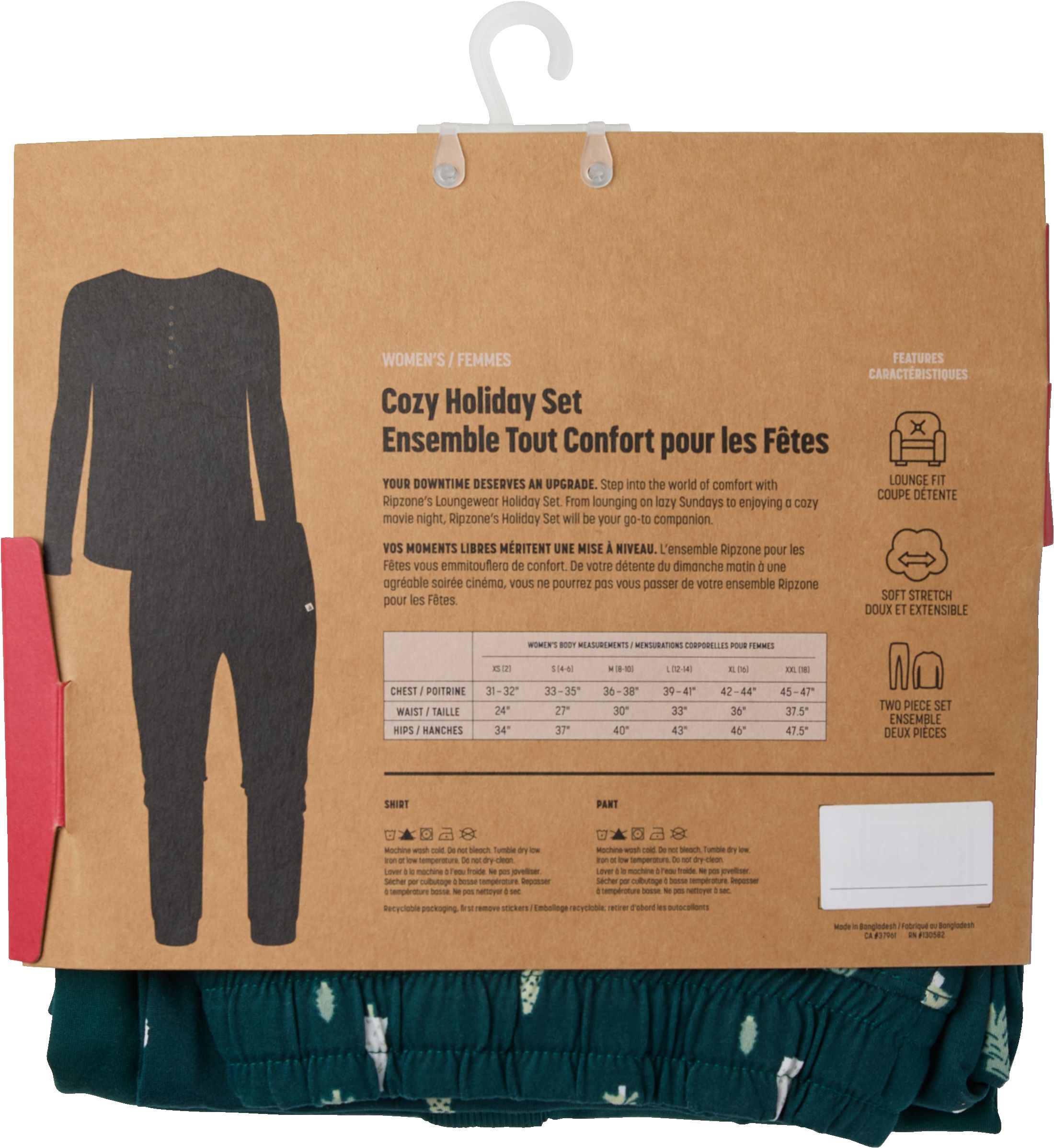 Ripzone Women's Holiday Festive Pajama Set