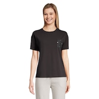 Ripzone Women's Lounge Pocket T Shirt Front_Flat