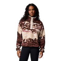 Columbia Women's Helvetia™ II Printed Half Snap Fleece Pullover Front_Flat
