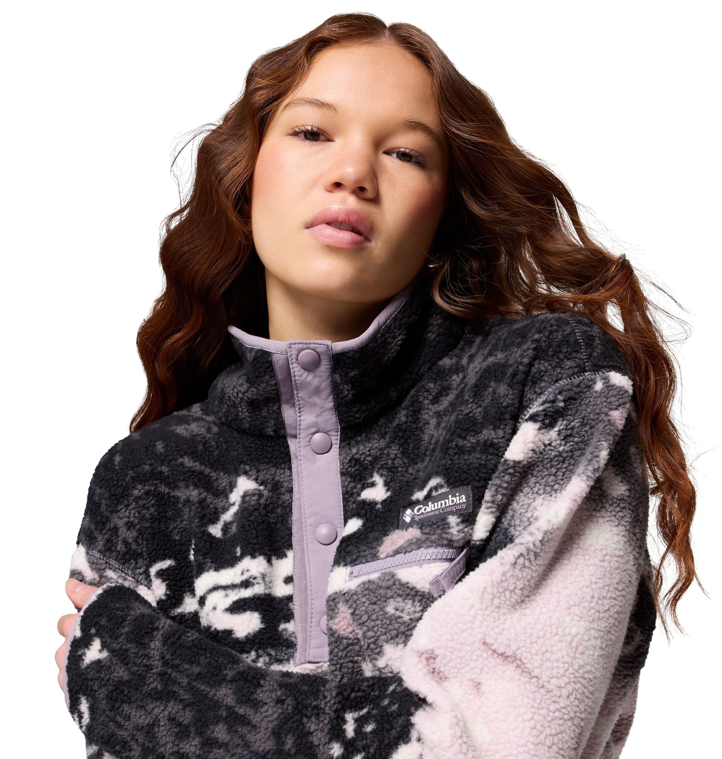 Columbia Women's Helvetia™ II Printed Half Snap Fleece Pullover