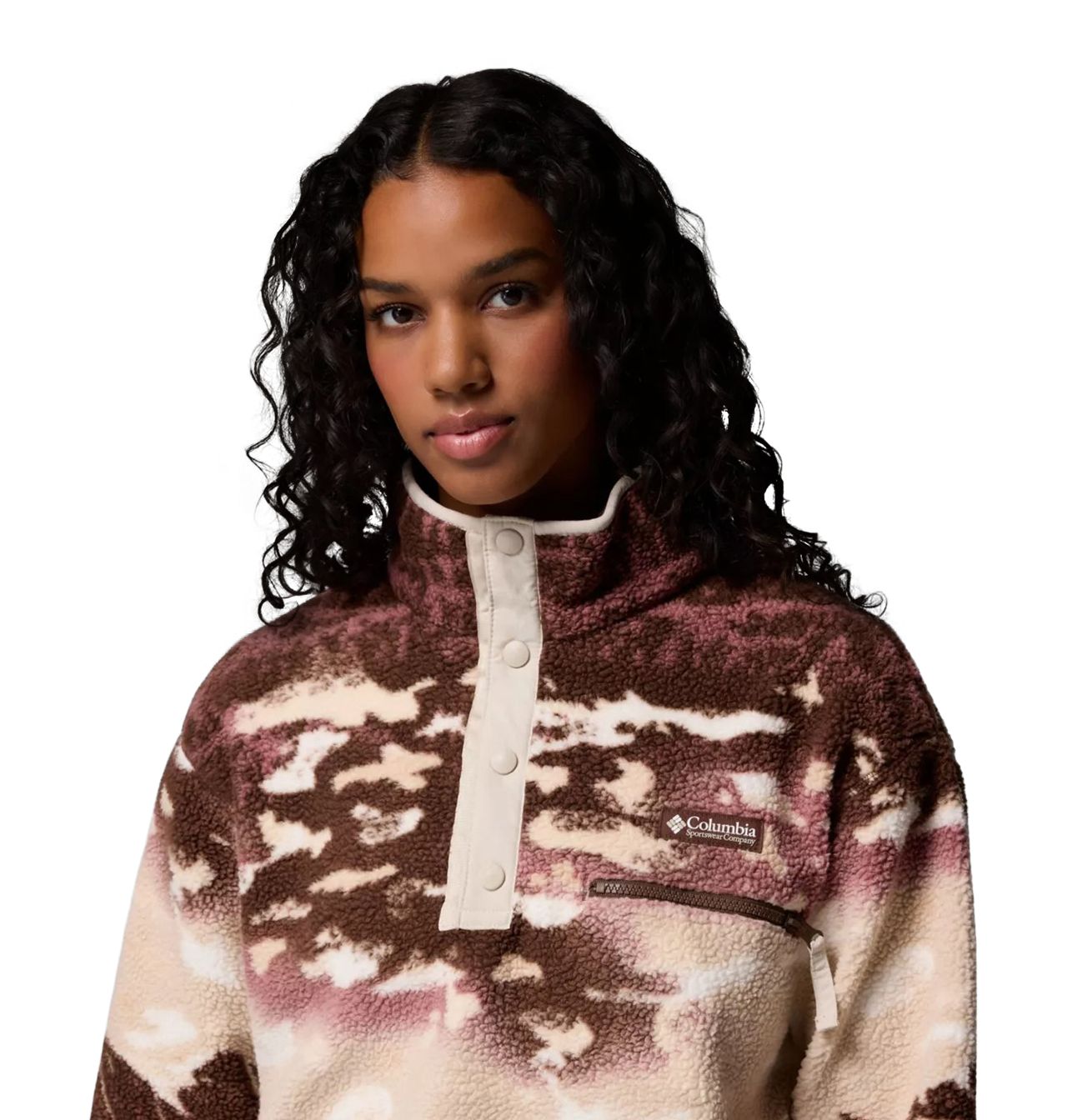 Columbia Women's Helvetia™ II Printed Half Snap Fleece Pullover