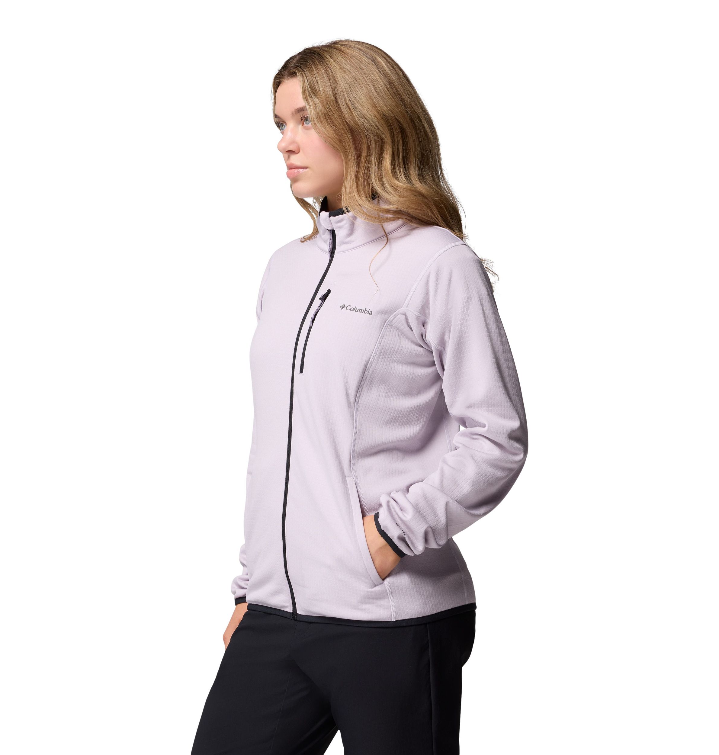Columbia Women's Essential Hike Grid Full Zip Long Sleeve Top