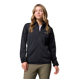 Columbia Women's Essential Hike Grid Full Zip Long Sleeve Top Front_Flat