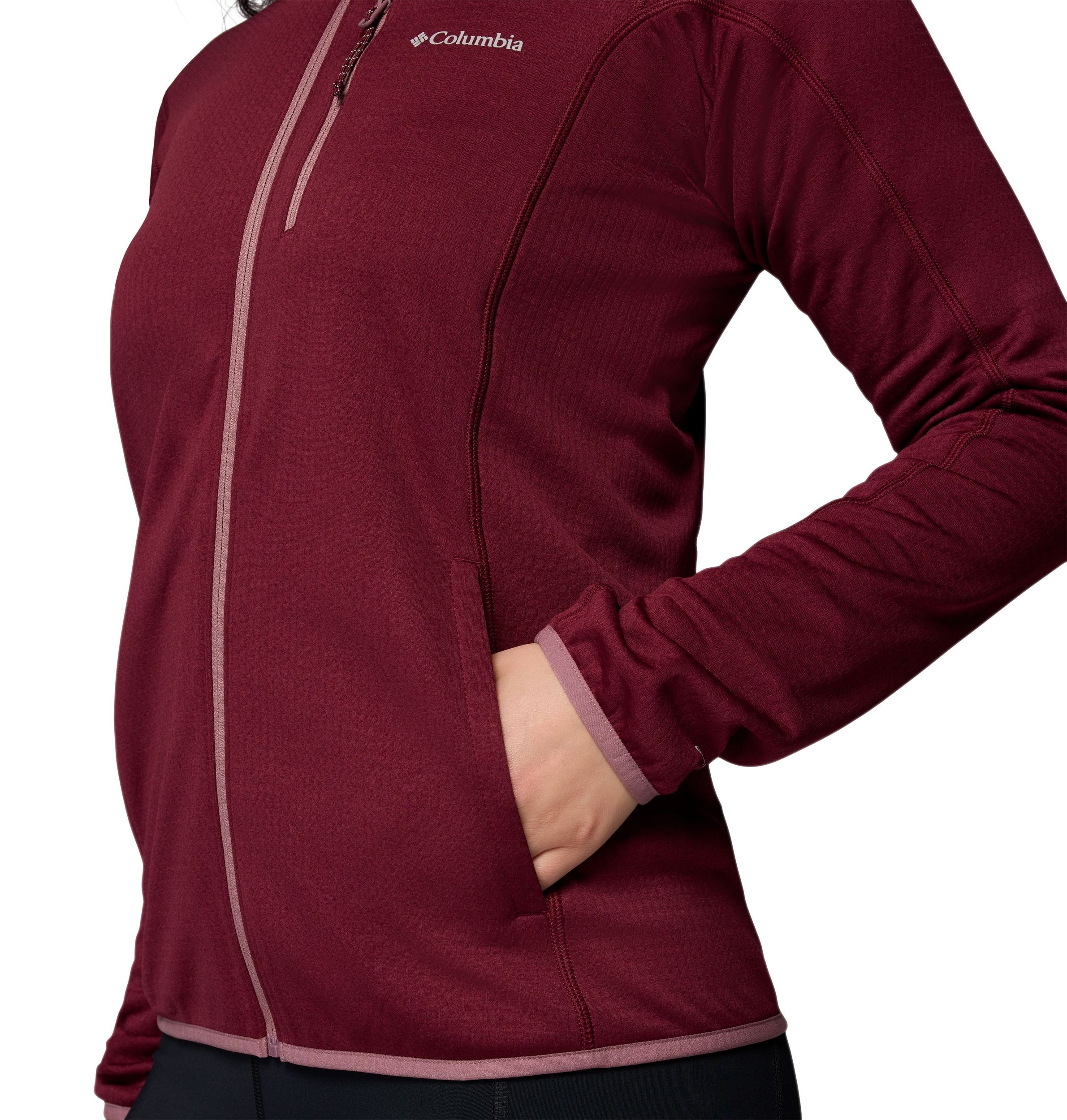 Columbia Women's Essential Hike Grid Full Zip Long Sleeve Top