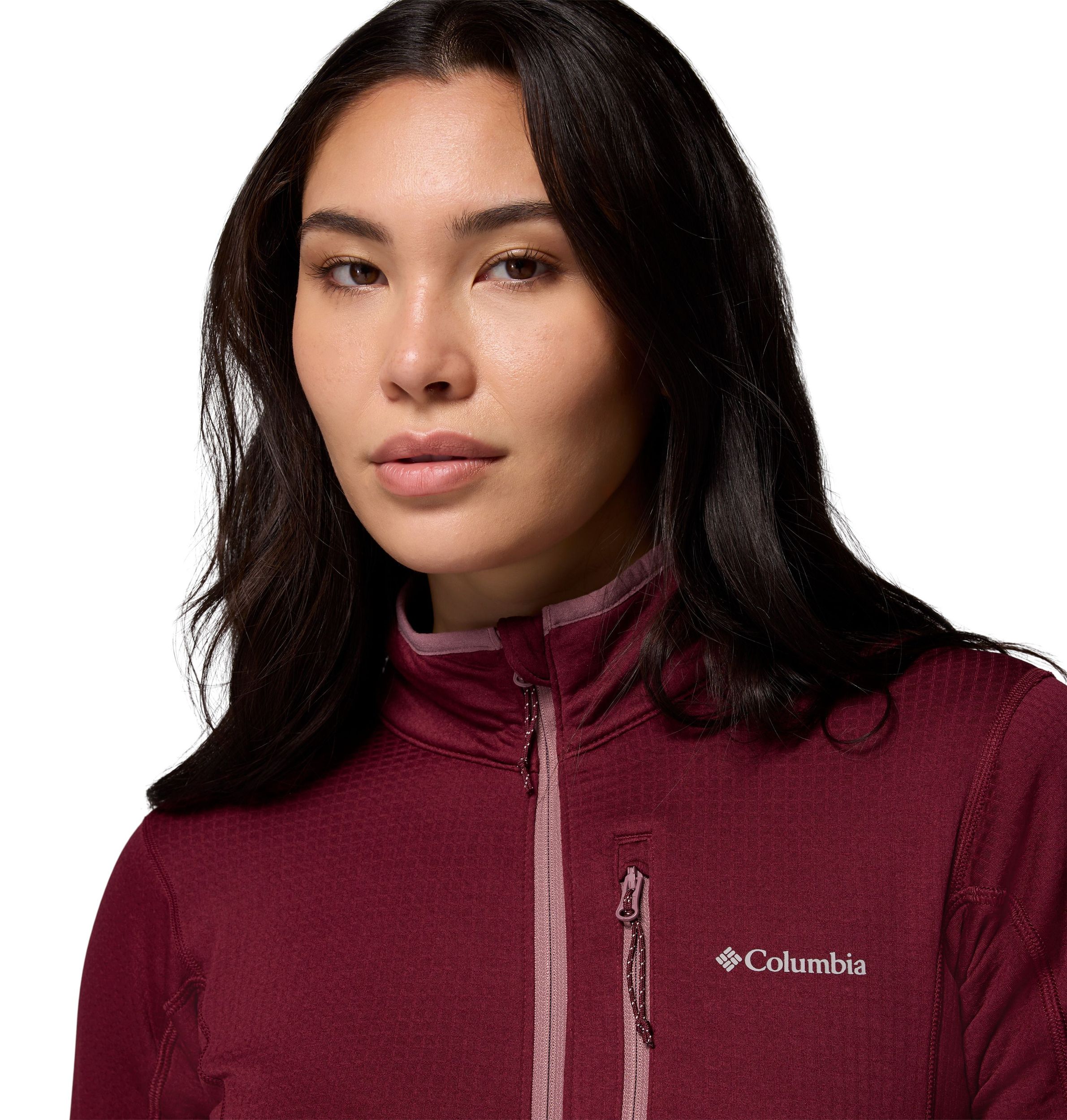 Columbia Women's Essential Hike Grid Full Zip Long Sleeve Top