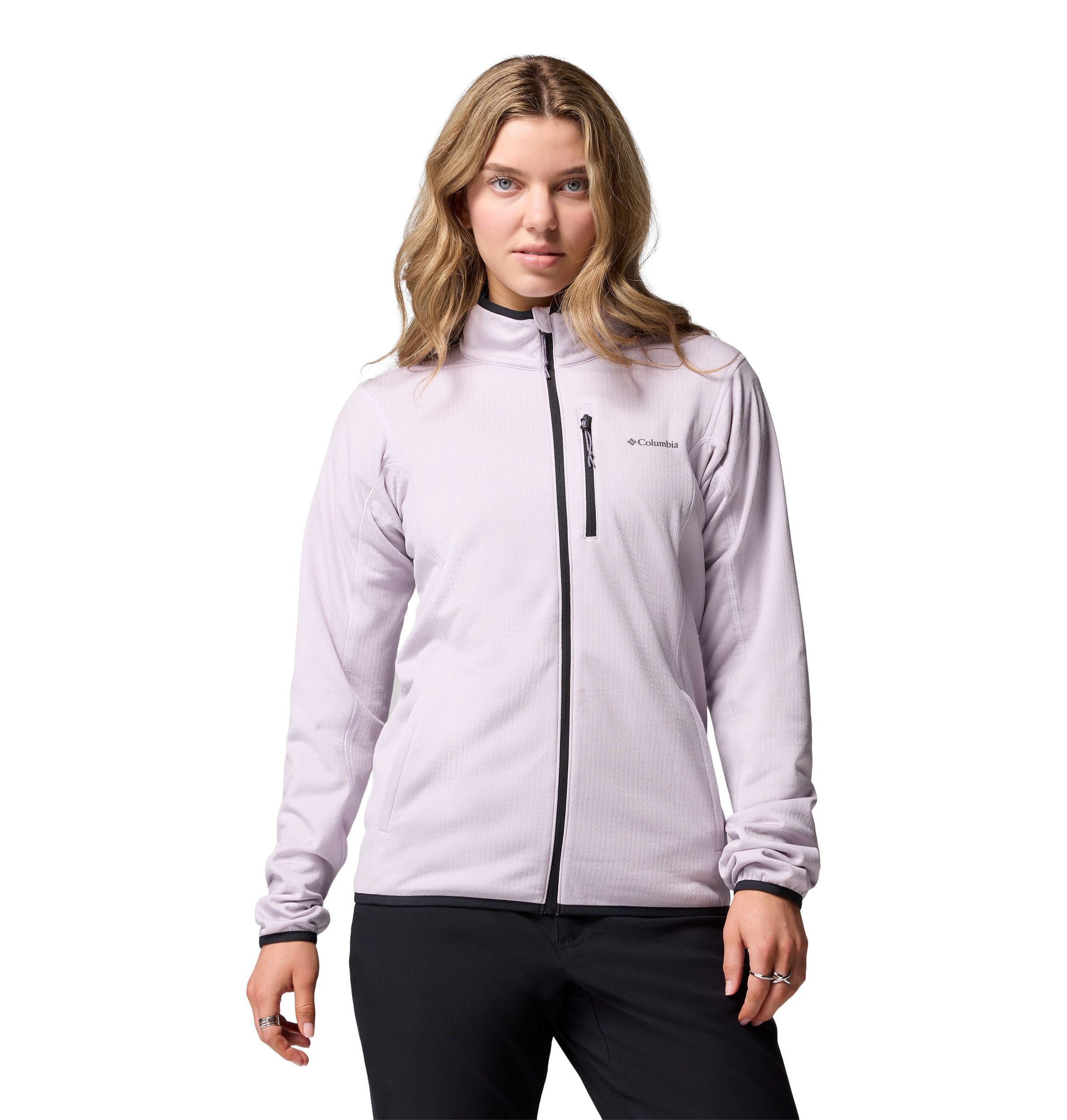 Columbia Women's Essential Hike Grid Full Zip Long Sleeve Top