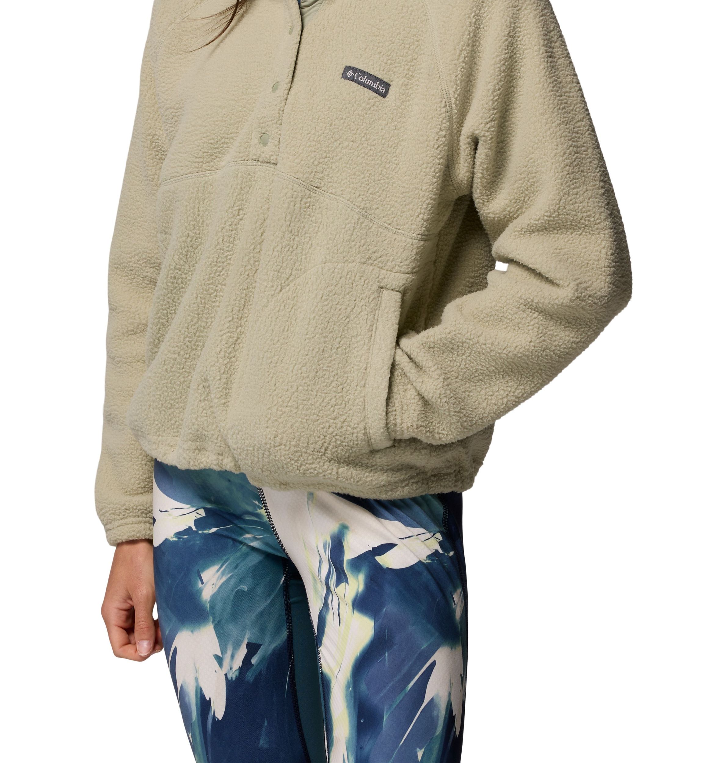 Columbia Women's Jasper Ridge Pebble Half-Snap Long Sleeve Fleece Top