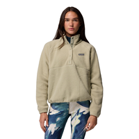 Columbia Women's Jasper Ridge Pebble Half-Snap Long Sleeve Fleece Top Front_Flat