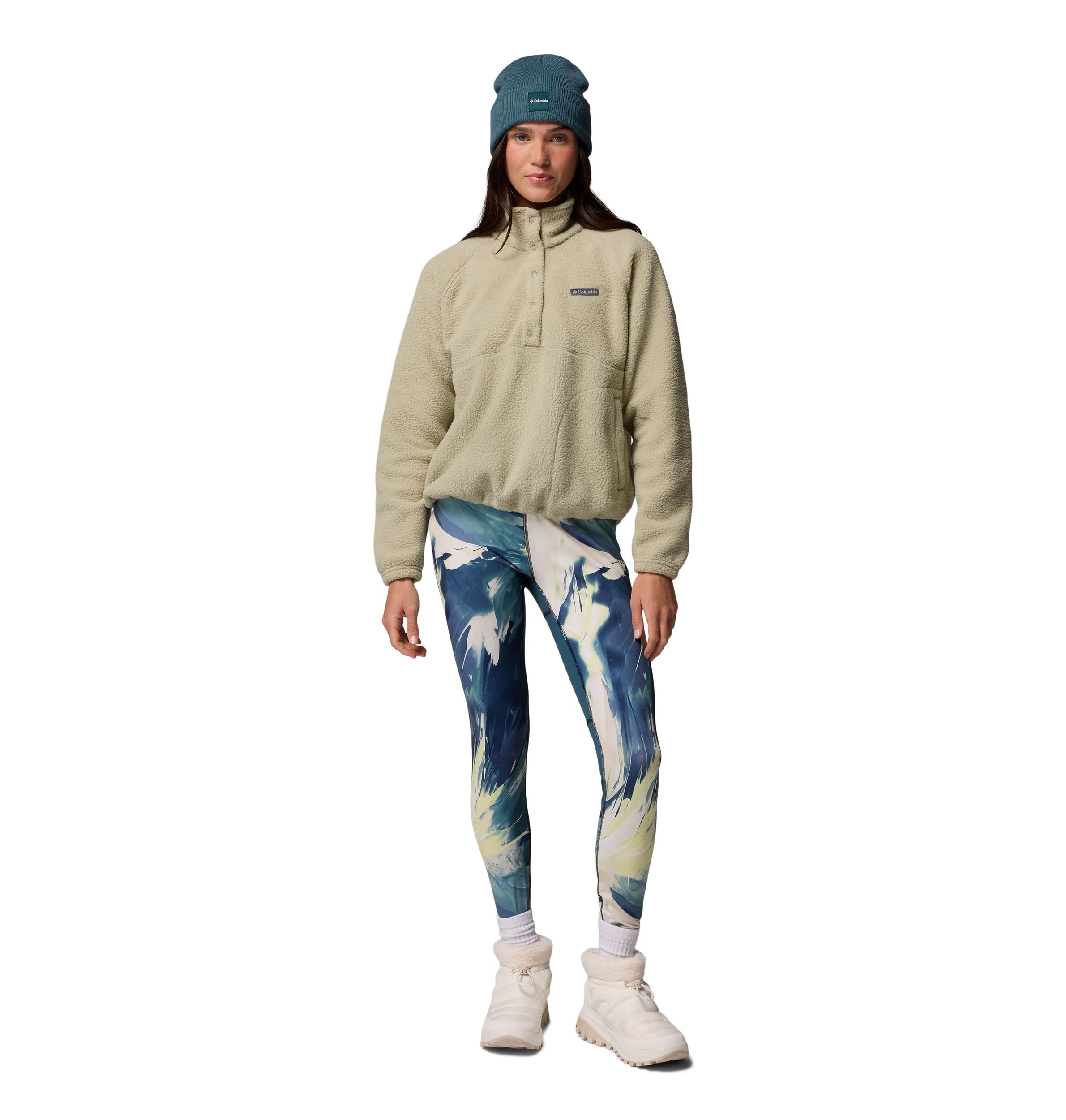 Columbia Women's Jasper Ridge Pebble Half-Snap Long Sleeve Fleece Top