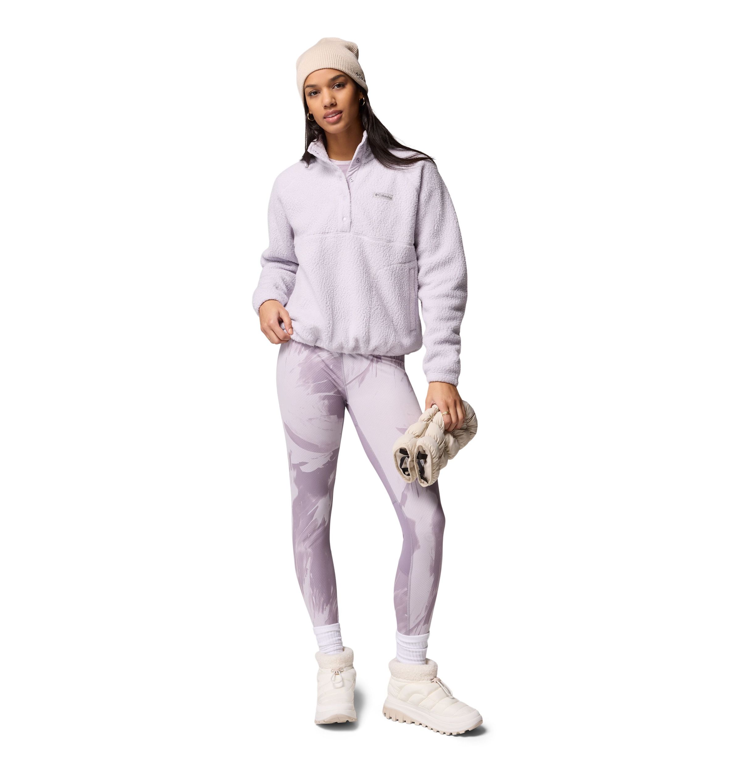 Columbia Women's Jasper Ridge Pebble Half-Snap Long Sleeve Fleece Top