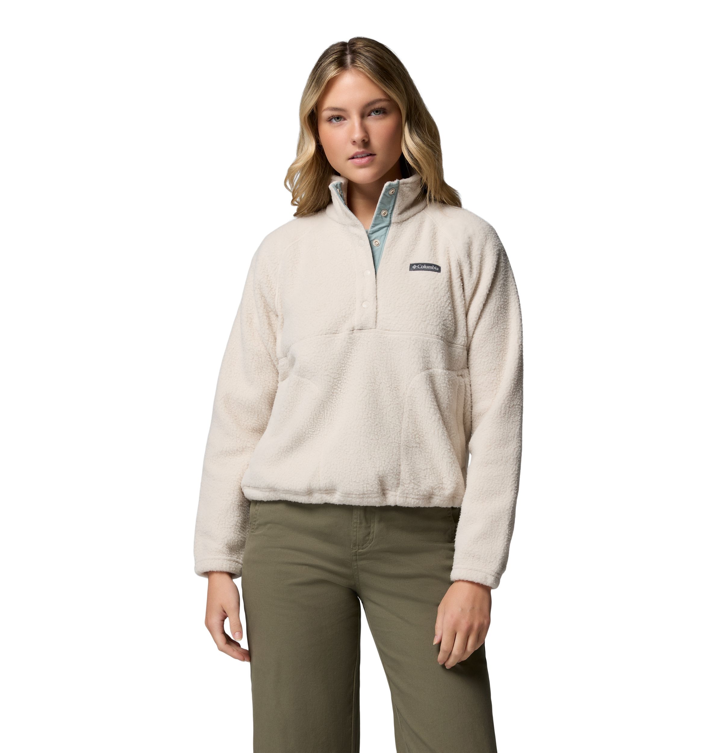 Columbia Women's Jasper Ridge Pebble Half-Snap Long Sleeve Fleece Top