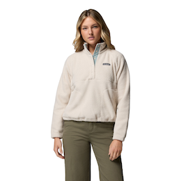 Columbia Women's Jasper Ridge Pebble Half-Snap Long Sleeve Fleece Top